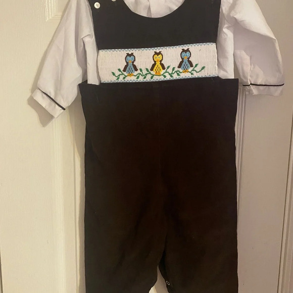 Be Mine Smocked Owl Outfit - Picture 2 of 10